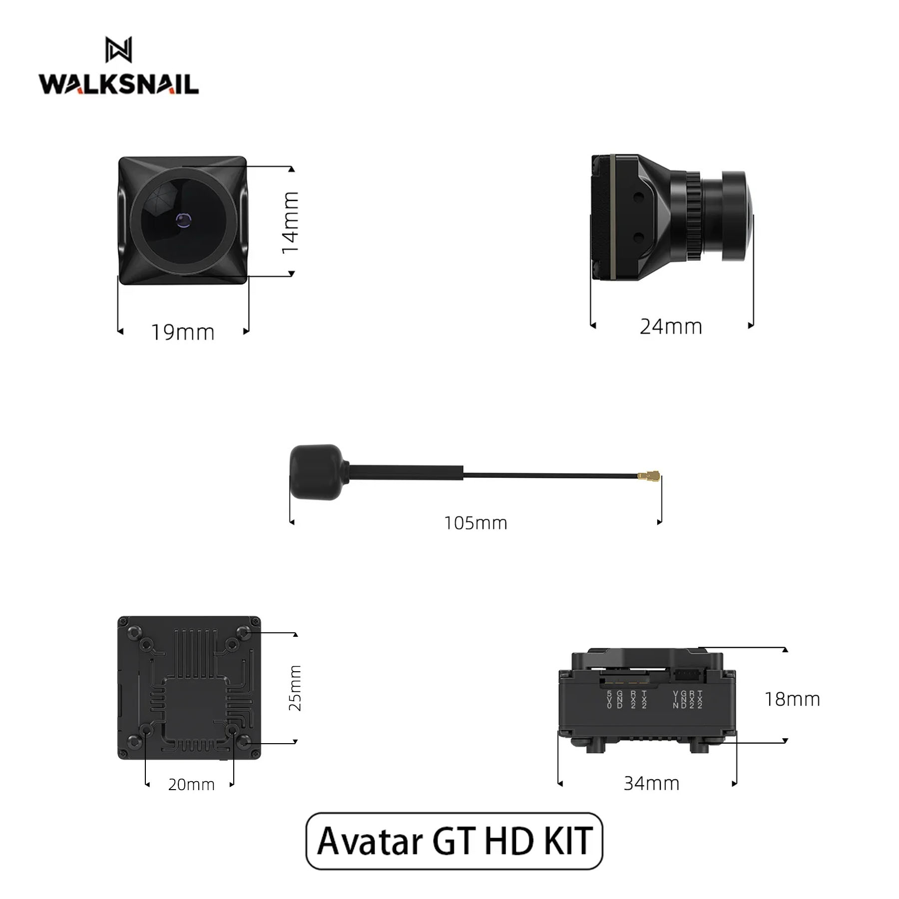 Walksnail Avatar GT HD KIT 2W  – Drone Kit With Camera Bewertung und Preis